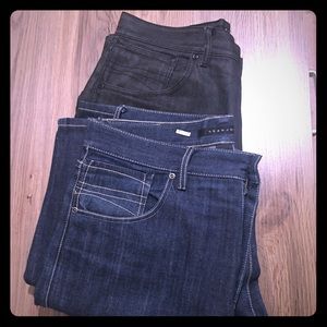 Blue jeans & black jeans